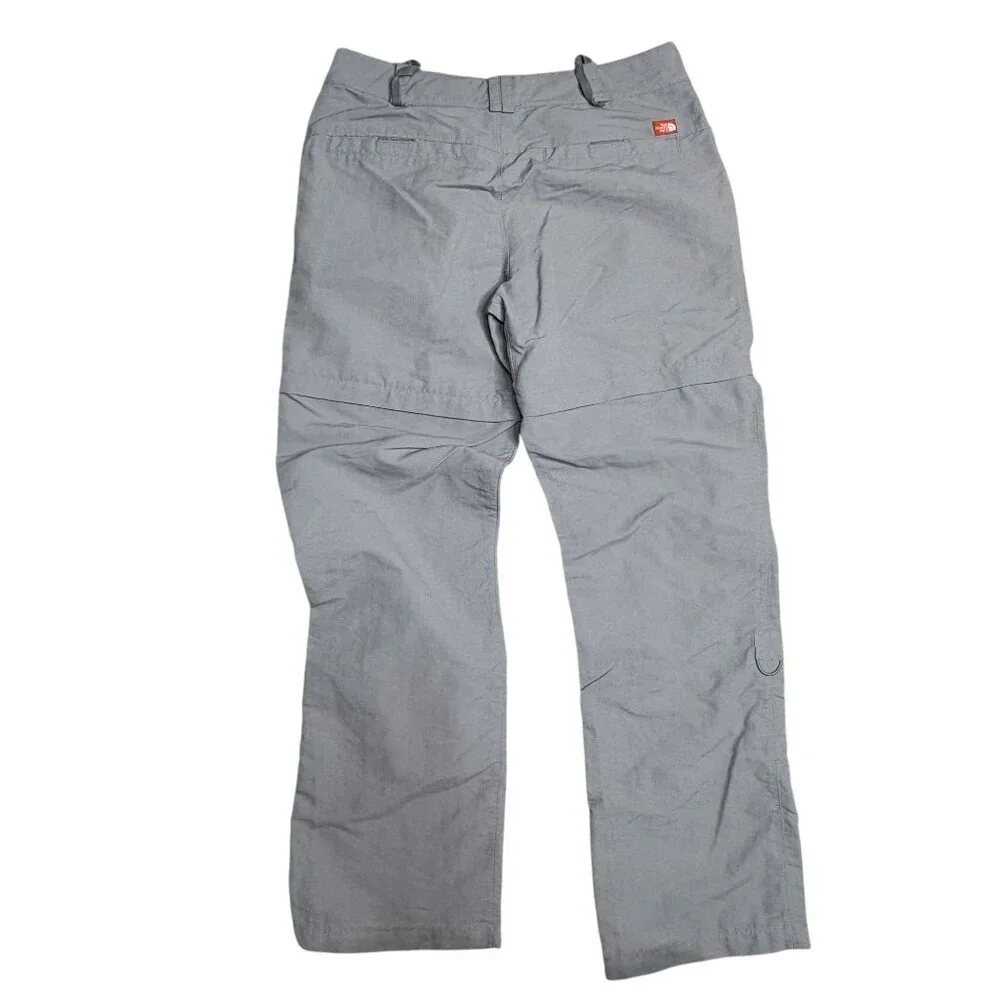 The North Face Gray Hiking Pants Zip off Shorts Size 8